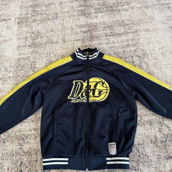 Dolce & Gabbana Other - AUTHENTIC VTG Dolce & Gabbana Archive Spellout Basketball Track Suit Jacket Sz L